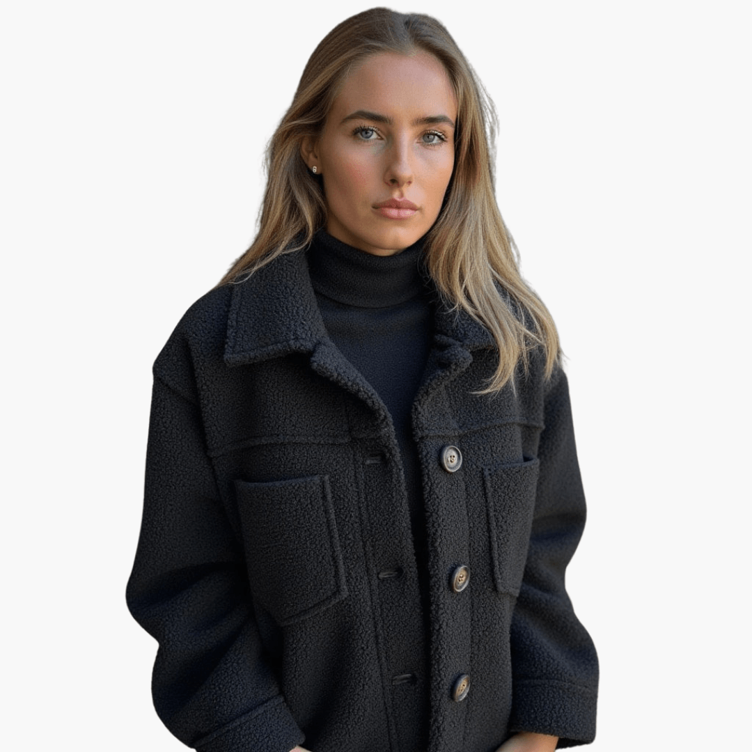 Dames Fleece Jack met Knopen – Knus & Warm