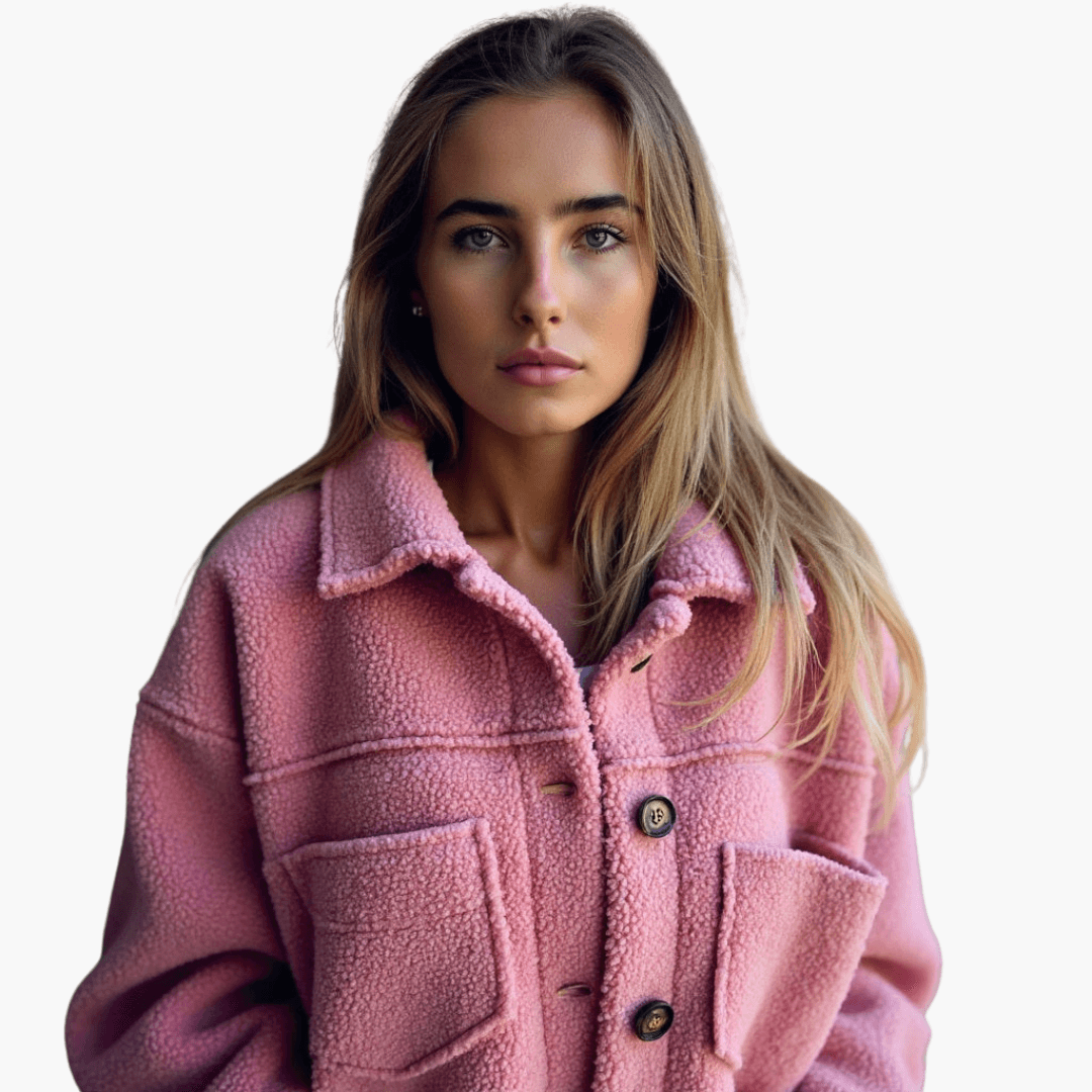 Dames Fleece Jack met Knopen – Knus & Warm