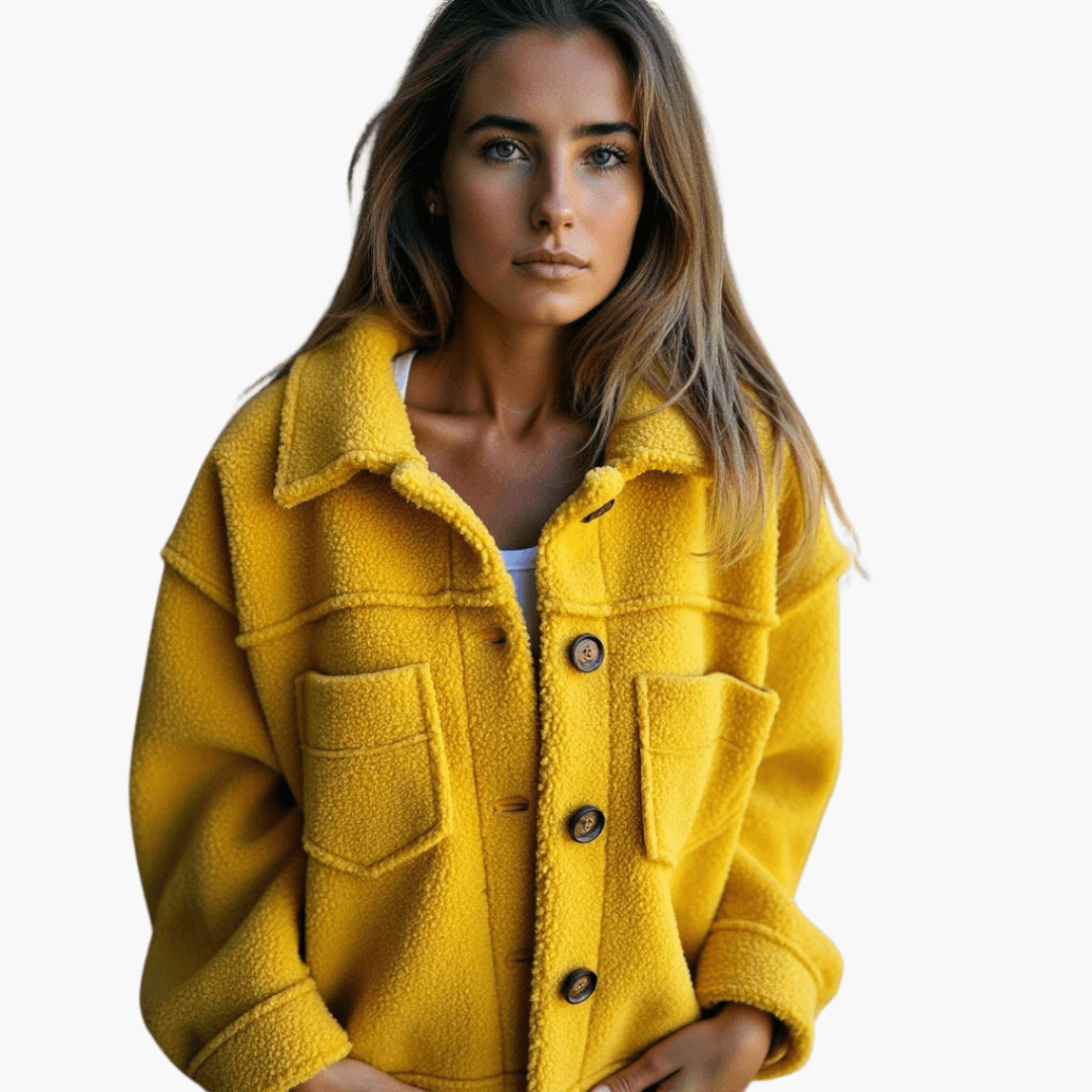 Dames Fleece Jack met Knopen – Knus & Warm