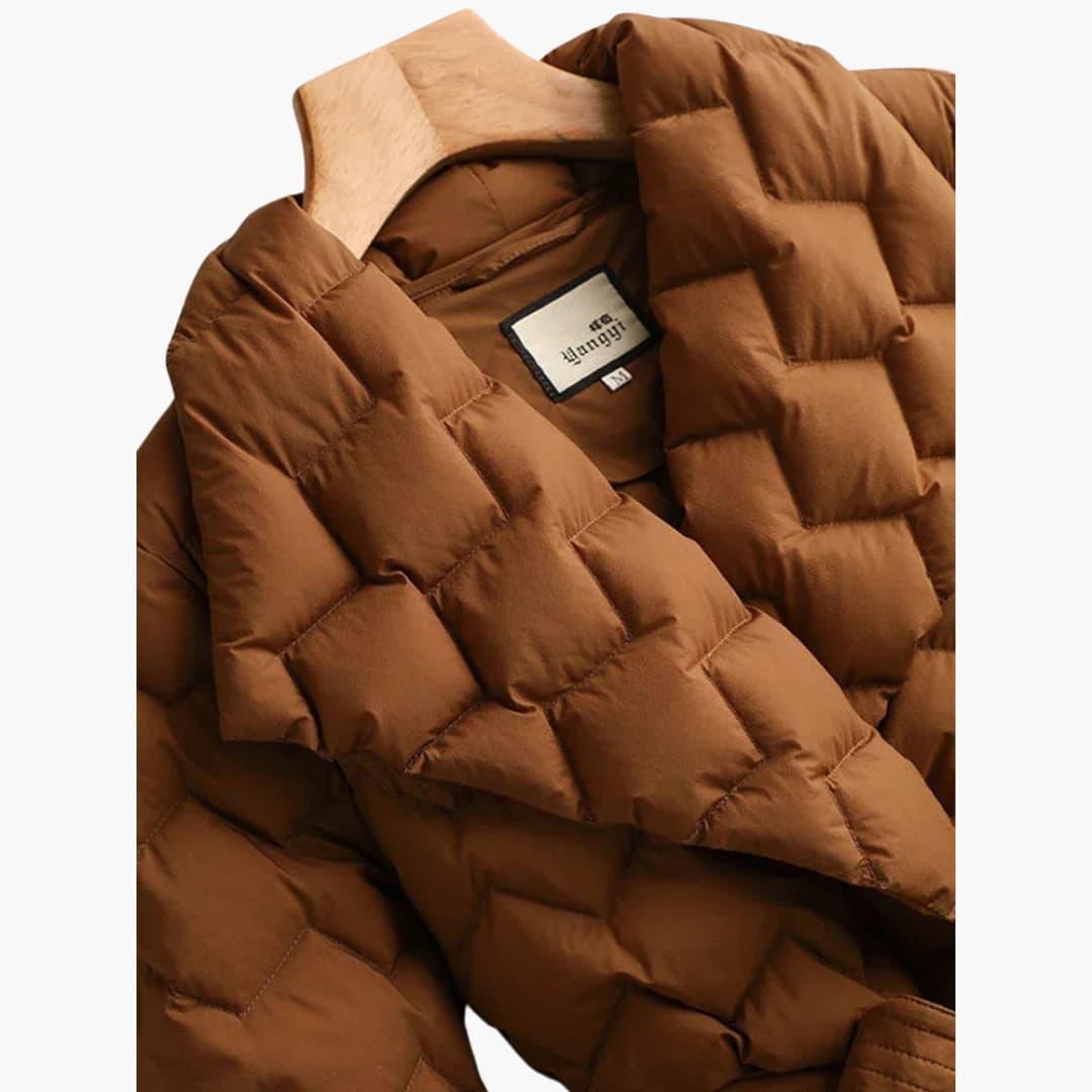 Donsjas met riem voor vrouwen – Elegant & Warm