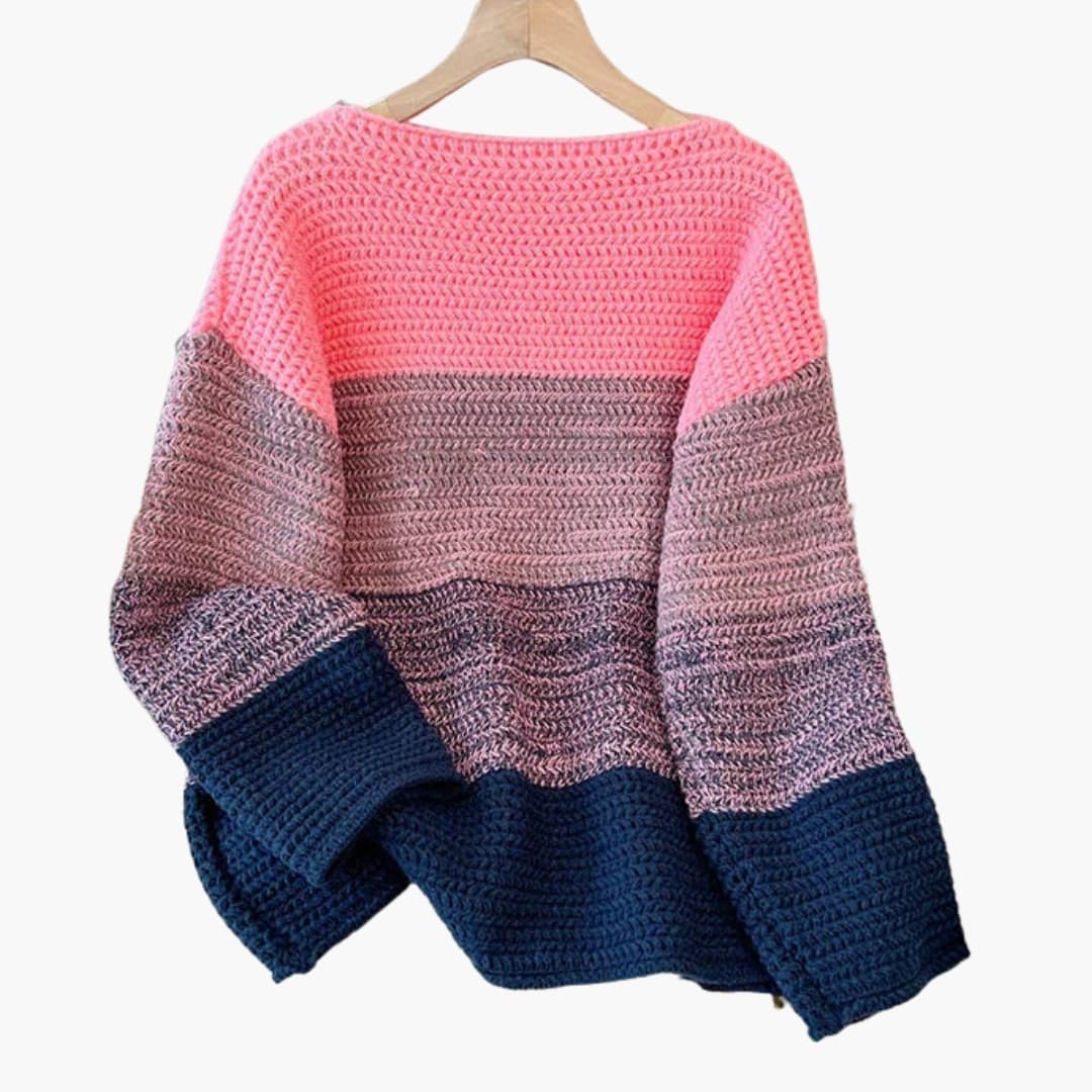 Oversized Damestrui met Patchworkpatroon