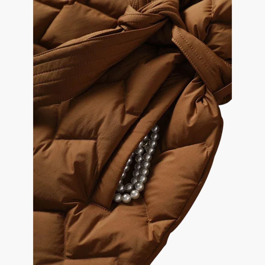 Donsjas met riem voor vrouwen – Elegant & Warm