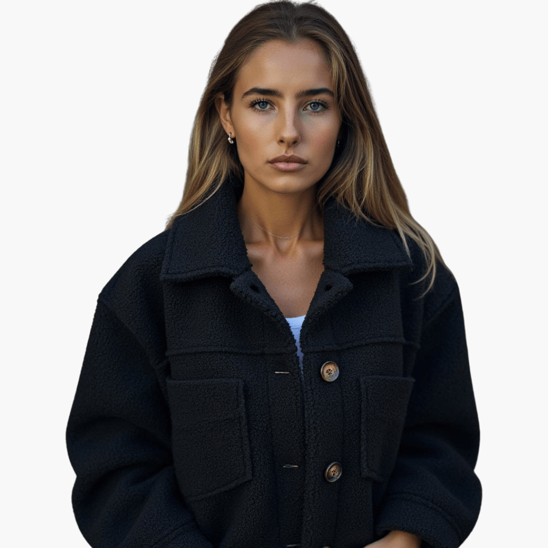 Dames Fleece Jack met Knopen – Knus & Warm