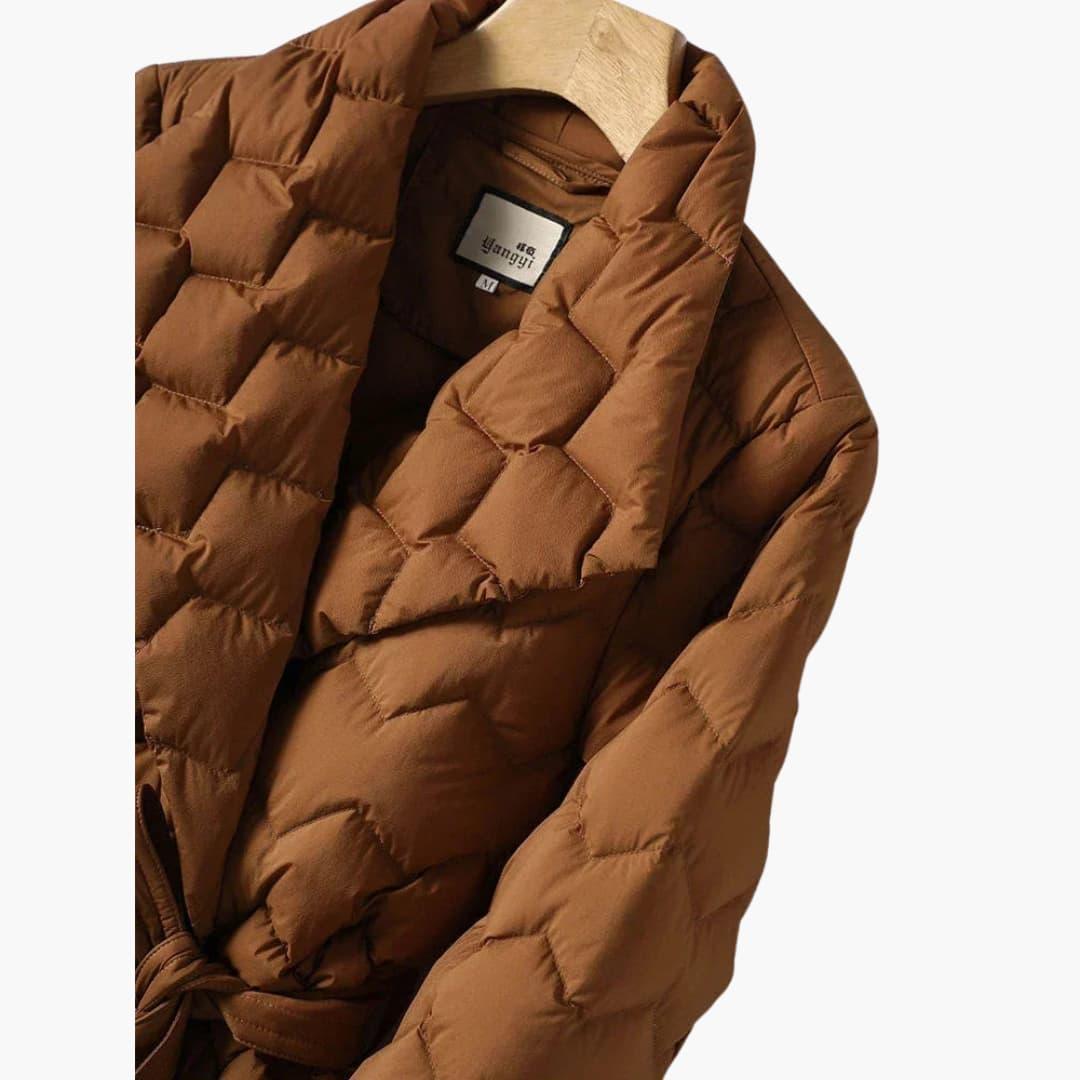 Donsjas met riem voor vrouwen – Elegant & Warm