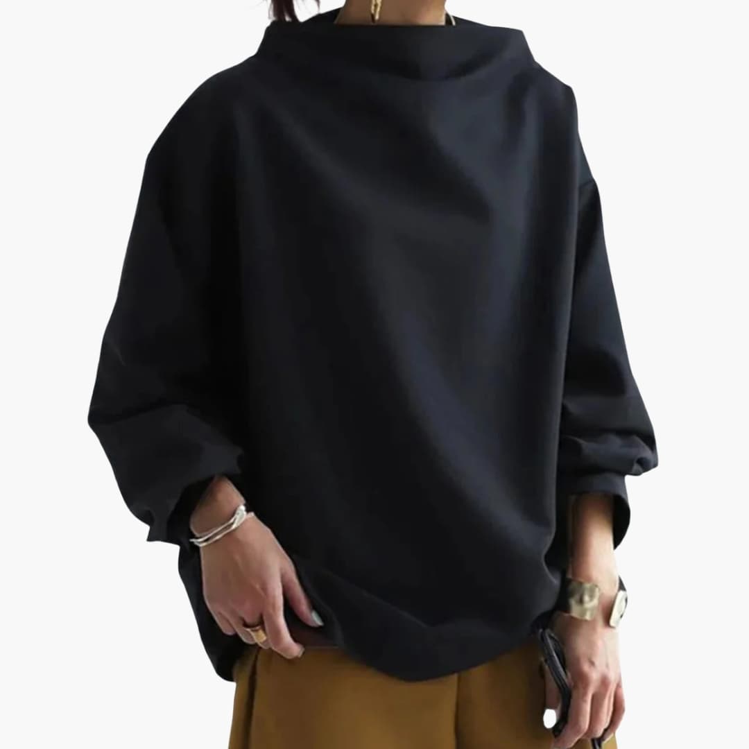 Dames Oversize Trui met Wijde Kraag