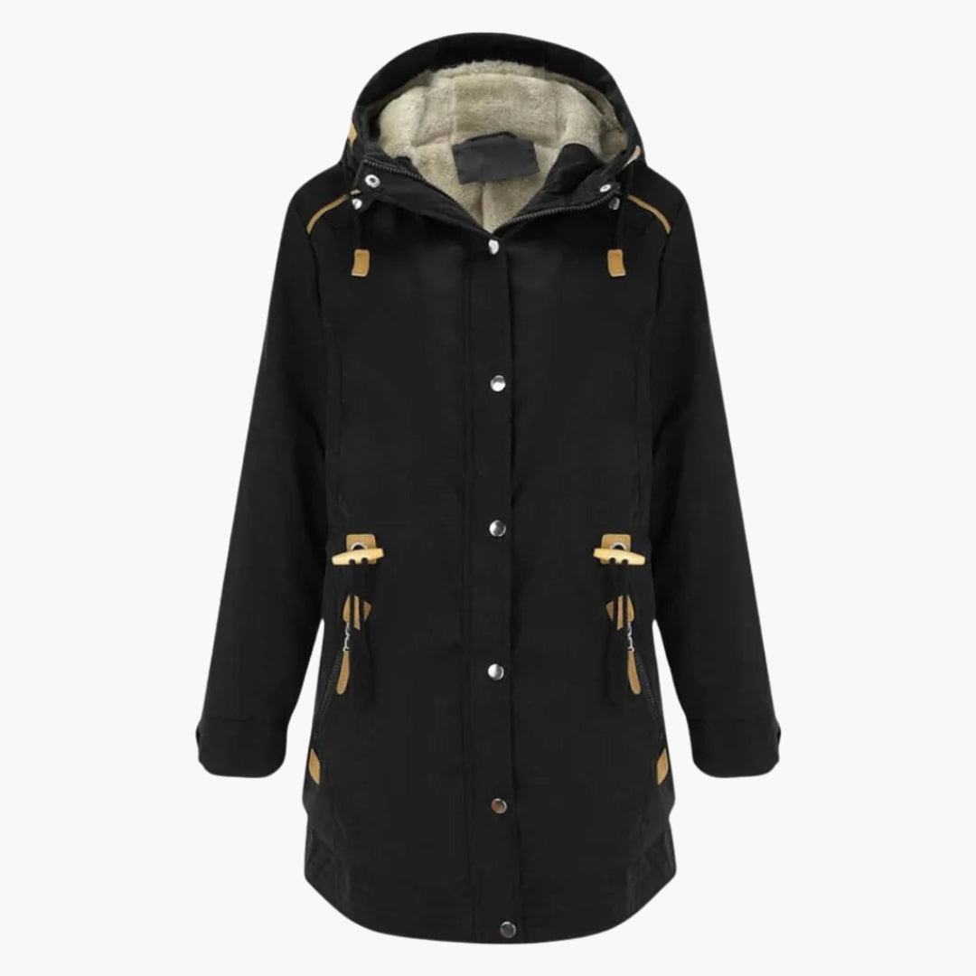 Dames Parka Jacket met Knopsluiting