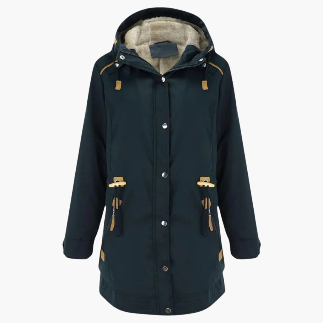 Dames Parka Jacket met Knopsluiting