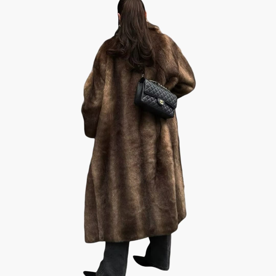 Damesjas met staande kraag en lange mouwen