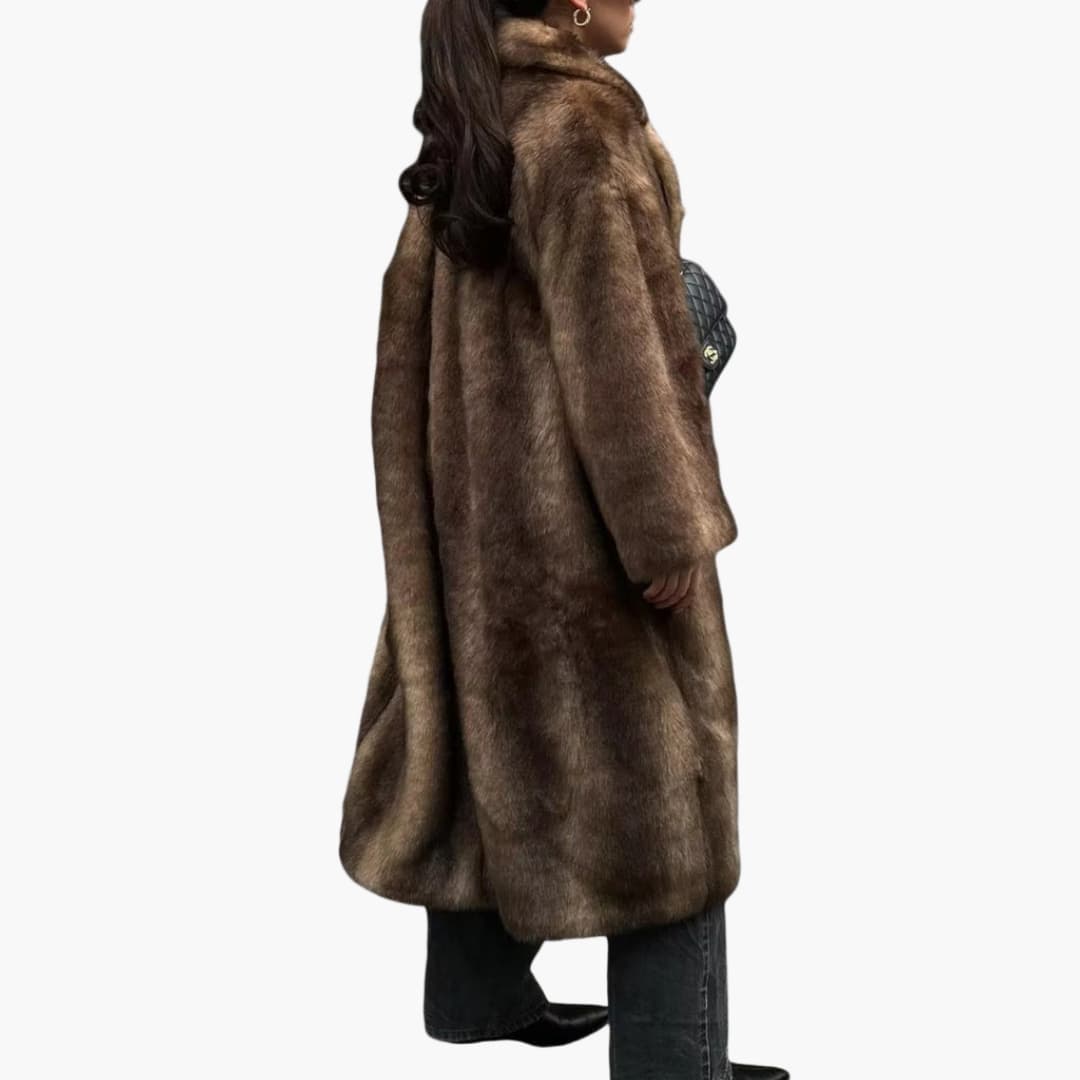 Damesjas met staande kraag en lange mouwen